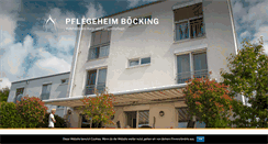 Desktop Screenshot of pflegeheim-boecking.de