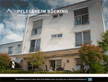 Tablet Screenshot of pflegeheim-boecking.de